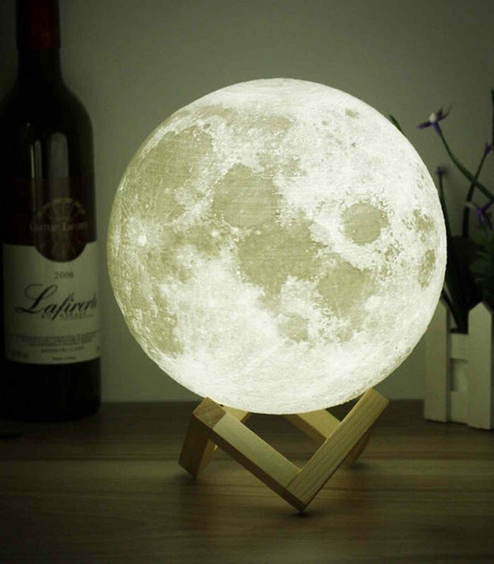 3D Moon Lamp – Realistic LED Night Light with 16 Colours & Remote Control