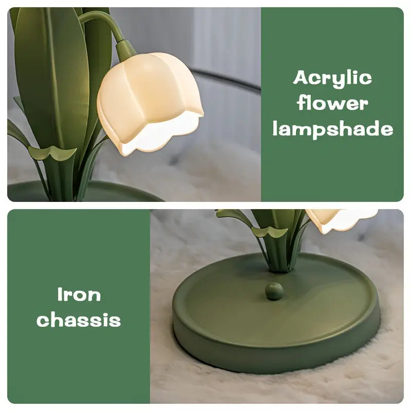 Bloomy | Roses Table Lamp - Elegant Floral LED Desk Lamp