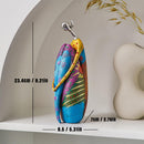 Abstract Colorful Woman Figurine – Modern Decorative Sculpture