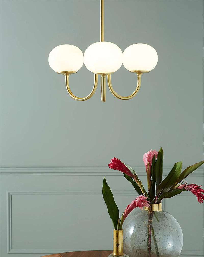 AuroraGlow - Marshmallow Chandelier