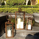 Candle Lanterns 3-Piece Set | Decorative Metal Lanterns for  Outdoor Home