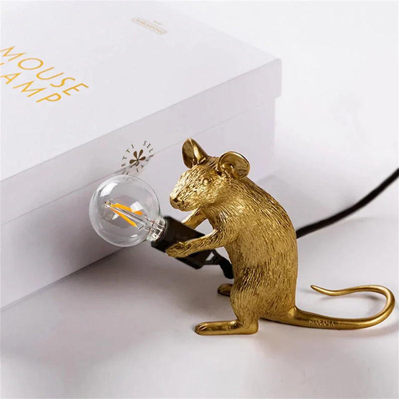 Art Deco Mouse Table Lamp – Quirky LED Light for Modern Décor