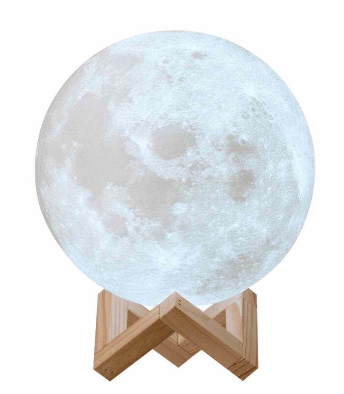 3D Moon Lamp – Realistic LED Night Light with 16 Colours & Remote Control