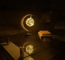 Borosilicate Glass Moon Lamp - Touch Dimmable LED Night Light for Dreamy Bedroom Decor