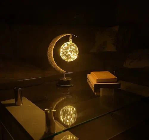 Borosilicate Glass Moon Lamp - Touch Dimmable LED Night Light for Dreamy Bedroom Decor