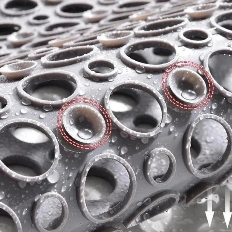 AquaGuard Non-Slip Shower Mat – Anti-Skid Bath Mat with Quick Drainage & Strong Grip