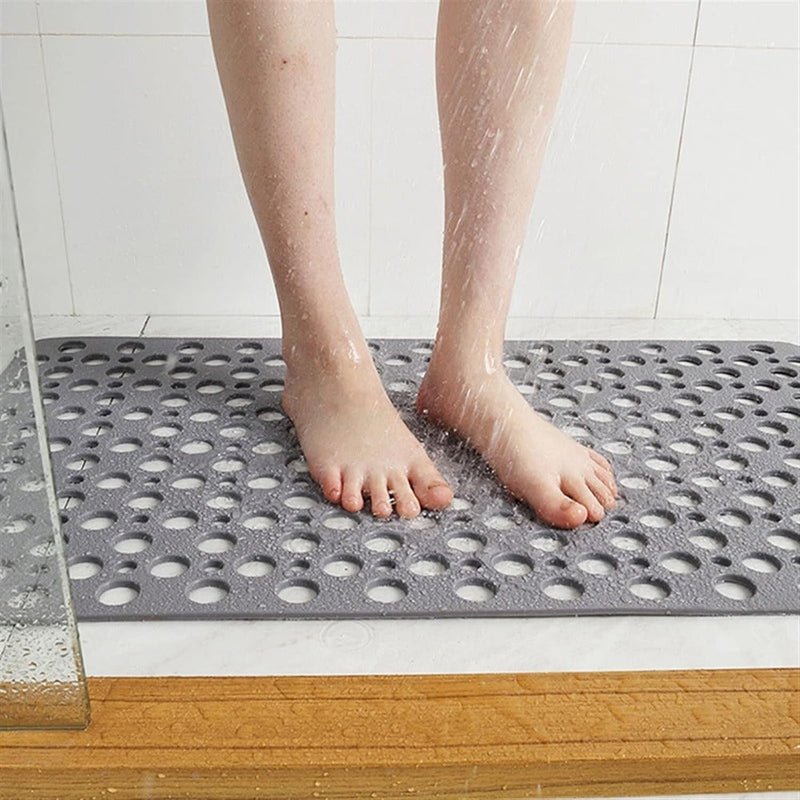 AquaGuard Non-Slip Shower Mat – Anti-Skid Bath Mat with Quick Drainage & Strong Grip