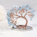 Aquamarine Crystal Tree of Life | Handmade Gemstone Bonsai Tree