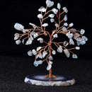 Aquamarine Crystal Tree of Life | Handmade Gemstone Bonsai Tree