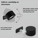 360° Cordless LED Wall Lamp - USB Rechargeable Magnetic Dimmable Reading Light