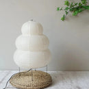 Artistic Wabi-Sabi Rice Paper Floor Lamp | Japanese-Style Minimalist Lighting